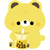 Yellow Boba Bear