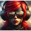 Red-haired aviator