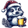 Hérisson Bière Noël