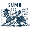 Sumo Wrestler in Fight