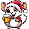 Mouse Beer Xmas Christmas