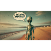 Alien on the beach