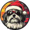 Havanese Dog Christmas Cool
