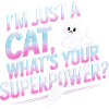 Empowering Cat Cartoon Quote Design