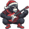 Gorilla Christmas Guitar