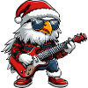 Guitare de Noël Eagle