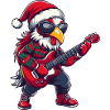 Guitare de Noël Coq