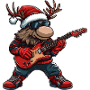 Moose Christmas Guitar