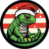 Chameleon Weihnachten Christmas