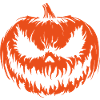 Grusliger Kürbis Halloween