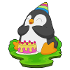 Penguin Birthday Cake