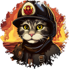 Fire Brigade Cat