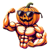 Citrouille d'halloween sportif