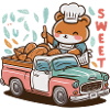 Kawaii Bear Selling Sweet Potato