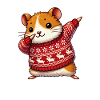 Noël Hamster Moche Noël