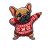 Noël Bouledogue Français Noël laid