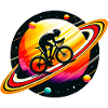 Cyclist on Saturn
