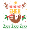 Santa Claus Christmas Party Sloth
