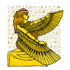 Hieroglyphs Isis Egyptian Mythology