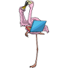 Pizza aux flamants roses