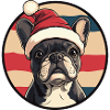 Buldog Français Chien Noël
