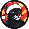 Panther Weihnachten Christmas