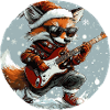 Fox Christmas Rocker Guitar