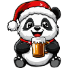 Panda Beer Xmas Christmas