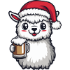 Alpaca Llama Beer Xmas Christmas