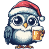 Owl Beer Xmas Christmas