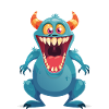 Blue Dinosaurus Monster
