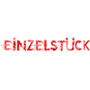Einzelstück rot