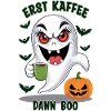 Evil spirit with coffee
