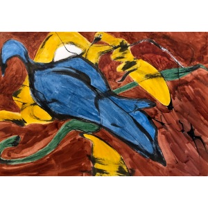 A bird on a branch