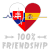 Slowakei und Spanien 100% Freundschaft
