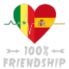 Senegal and Spain 100% friendship