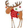 Moose in sweater