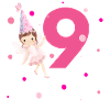 9e anniversaire fée rose