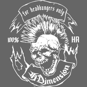 Patch PUNK H Dimension weiß
