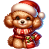 Noël chien jouet caniche
