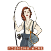 Fille pêche