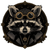 Cool Dieselpunk Raccoon