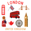 Monuments de Londres sur le thème du voyage