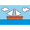 Wandbild Segelboot