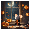 Halloween, Halloween Mouse, Pumpkin