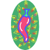 Fiery chili pepper