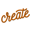 Create lettering embroidered