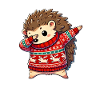 Noël hérisson Noël laid Noël