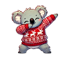 Weihnachten Koala Noël laid