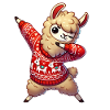 Christmas Llama Alpaca Ugly Christmas